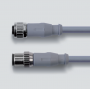 M12x1 connection cable, 4 Poles